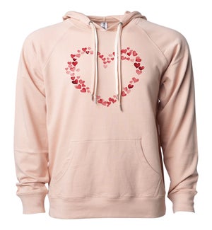 Watercolor Hearts Hoodie
